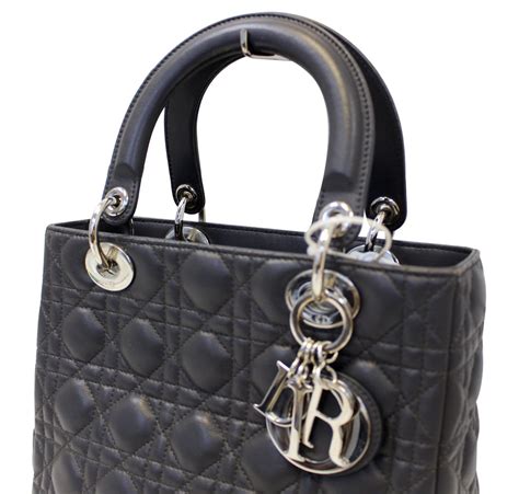 dior quilted handbag|christian dior medium lady bag.